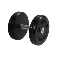 Гантель классик с вращающейся ручкой хром 18 кг MB Barbell MB-FdbEM-B18