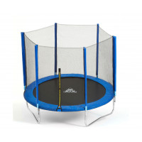 Батут DFC Trampoline Fitness 14ft наружн.сетка (427см) 14FT-TR-B синий