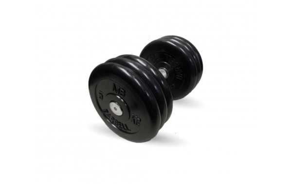 Неразборная гантель c вращающейся ручкой, 21 кг MB Barbell MB-FdbM-B21 600_380