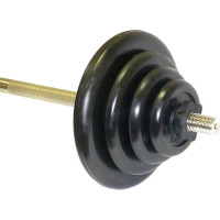 Штанга тренировочная 75,5 кг MB Barbell черный