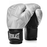 Перчатки тренировочные Everlast Spark 10oz бел/гео.