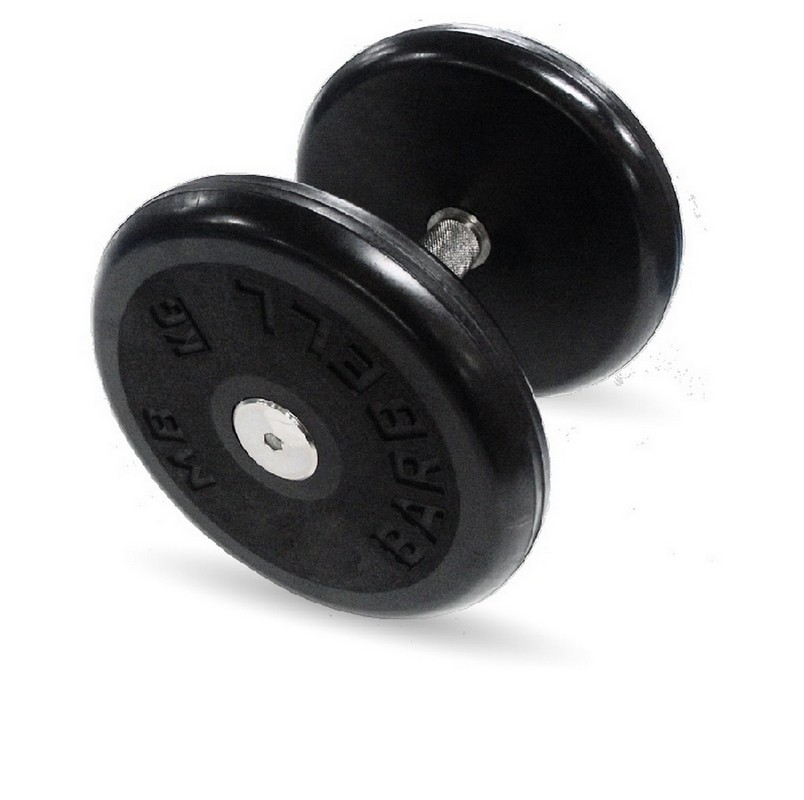 Гантель классик с вращающейся ручкой хром 9 кг MB Barbell MB-FdbEM-B9 804_800