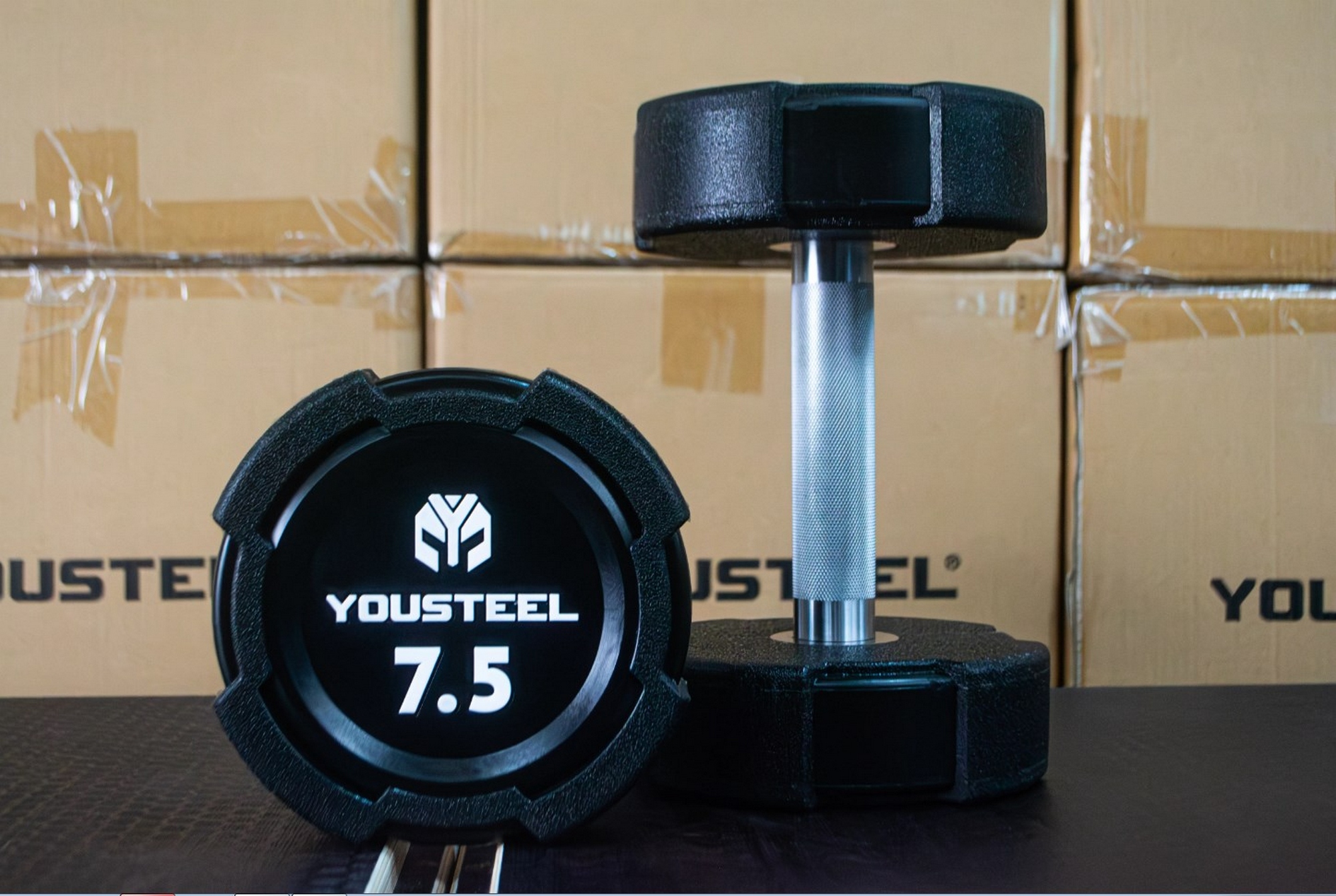 Гантель EVO 7,5кг полиуретановая YouSteel 2000_1342