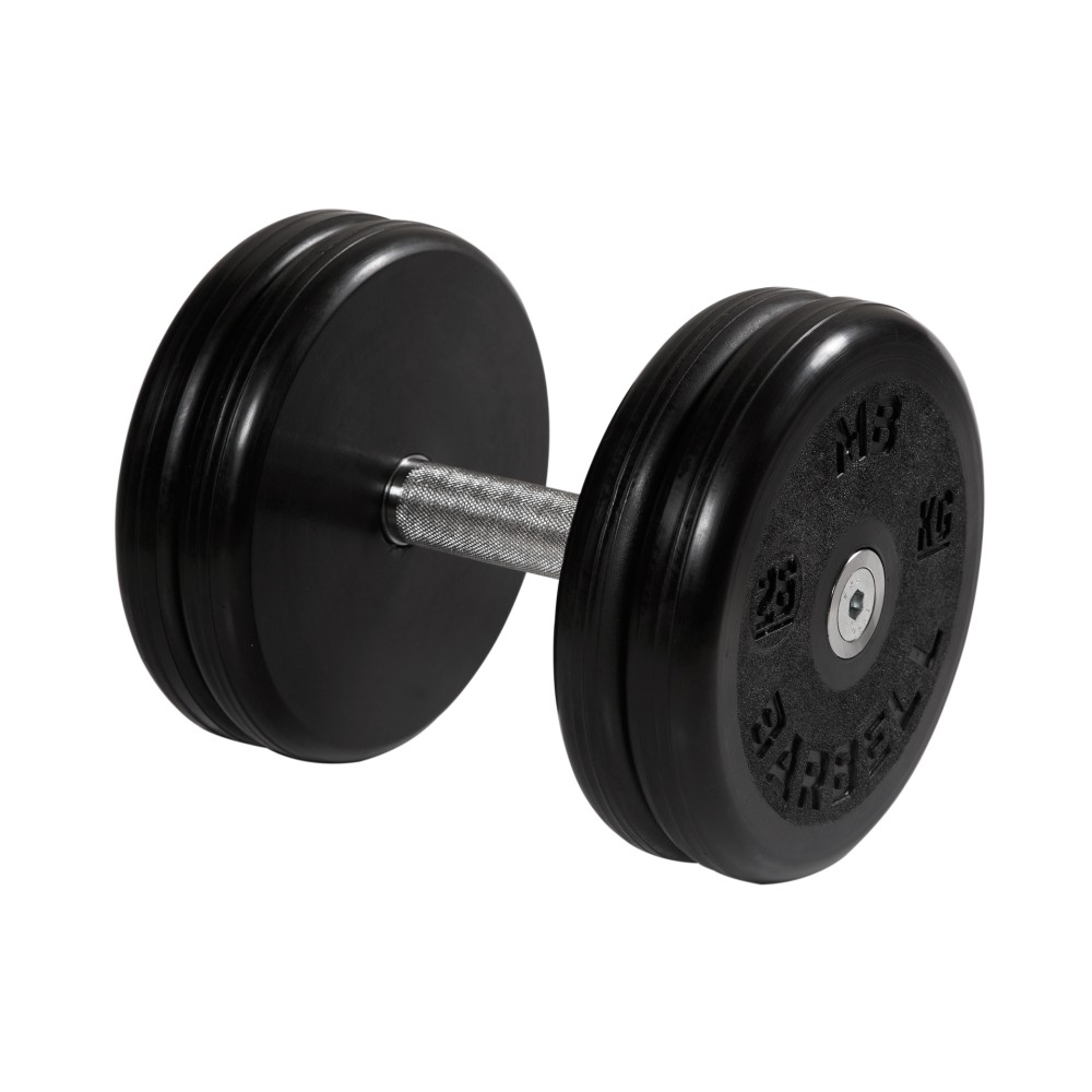 Гантель классик MB Barbell с вращающейся ручкой 26 кг MB-FdbEM-B26 1000_1000