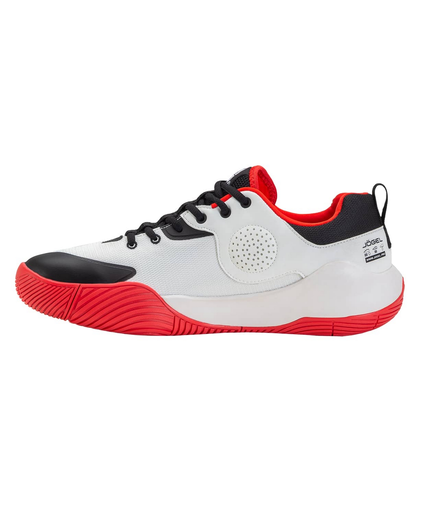 Кроссовки баскетбольные Jogel Launch LOW white\black\red 1663_2000