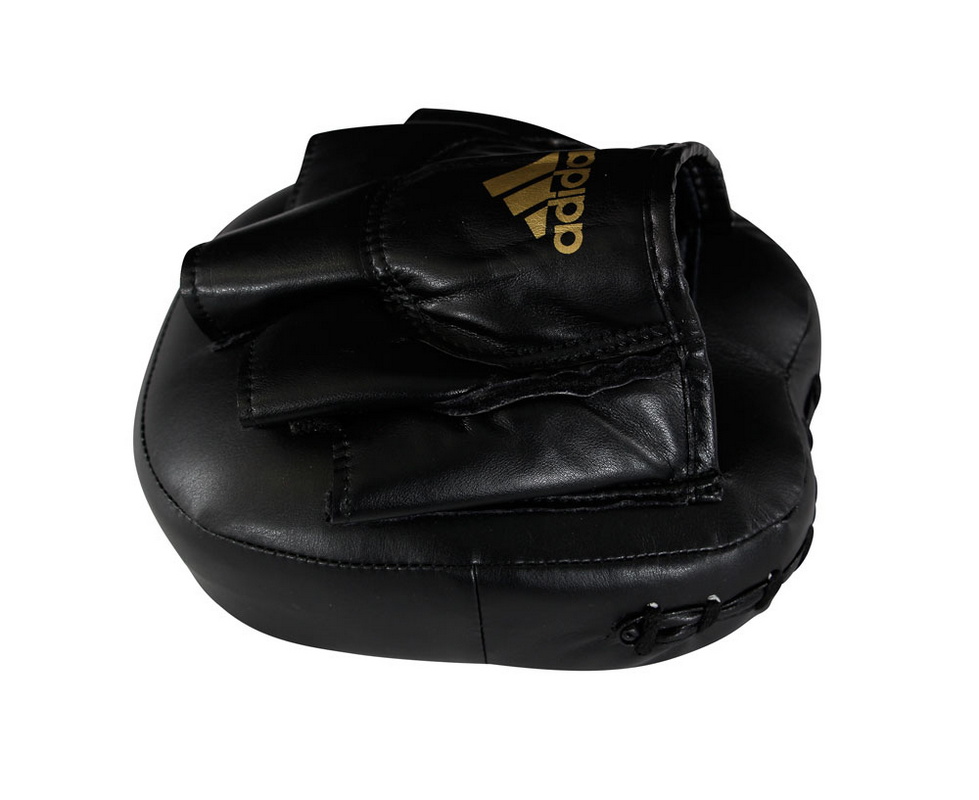 Лапы Adidas Short Focus Mitts черно-золотые adiMP02 979_800