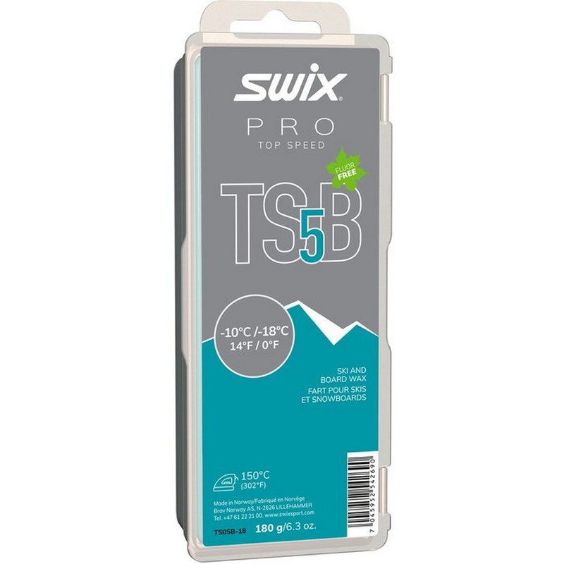 Парафин углеводородный Swix TS5 Black (-10°С -18°С) 180 г TS05B-18 800_800