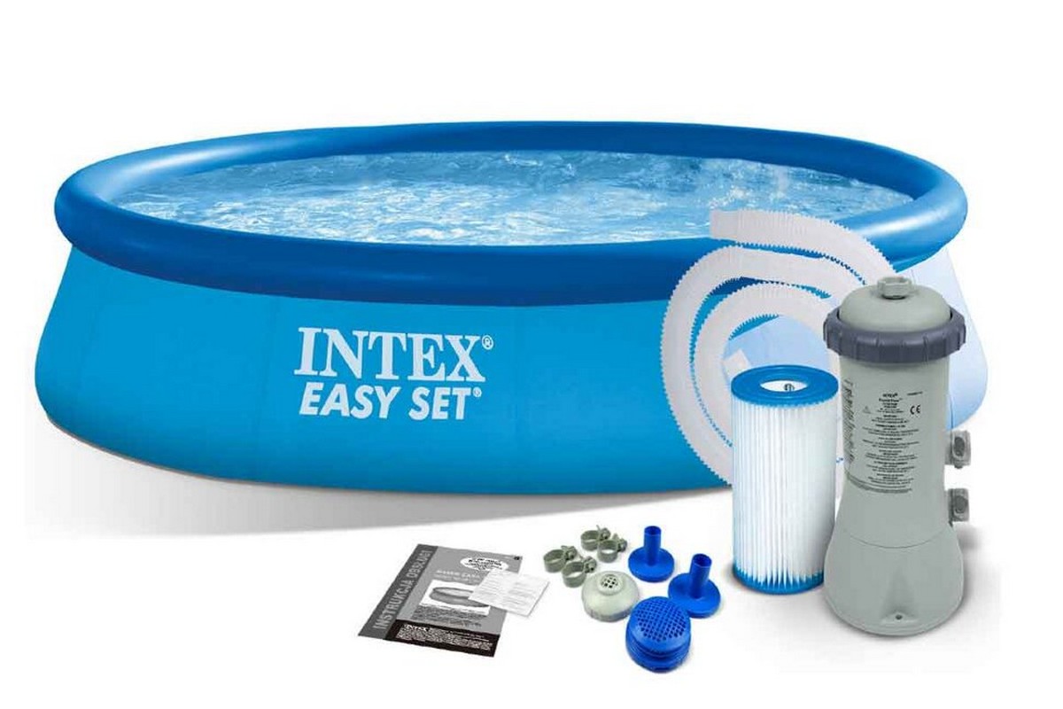 Бассейн 396х84см+ фильтр-насос Intex Easy Set 28142 1200_800